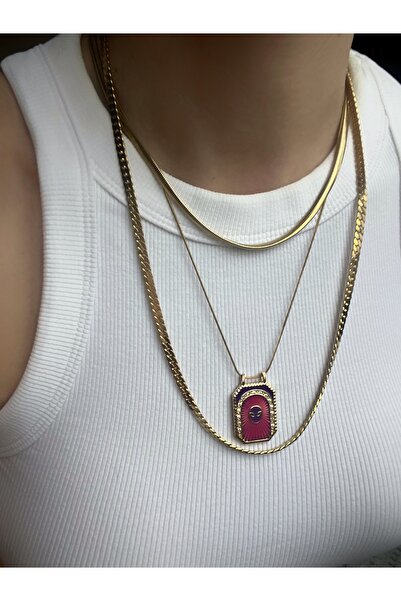 mitico jewellery Purple Trinity - 3-Piece Necklace Combination