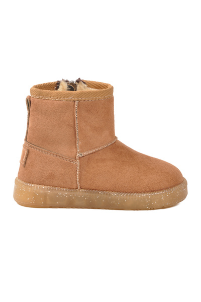 AYK'S Taba Textile Sheepskin Zippered Children's Boots 1212 P