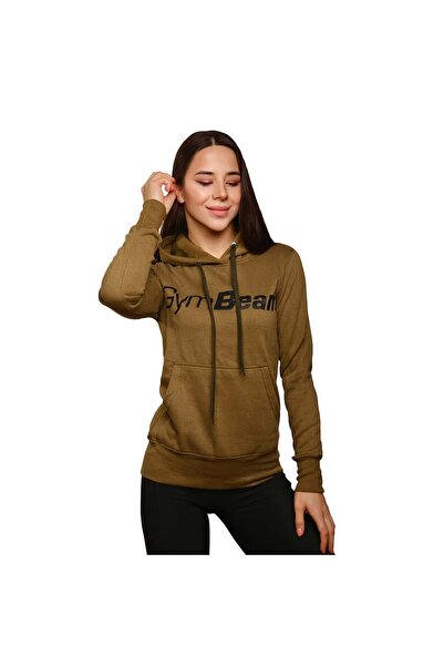 GymBeam Hanorac sport pentru femei, verde militar