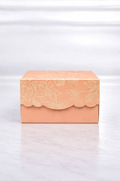 Ege Concept Life Desenli Yaş Pasta - Kuru Pasta Kutusu | 21x21x13 Dayanıklı K...