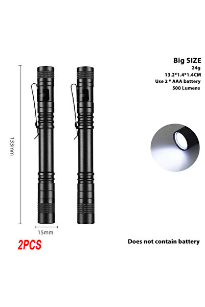 Choice Fixed Focus Long-2PCS 1-4PCS Mini Portable LED Pen Light Pocket Ultra ...