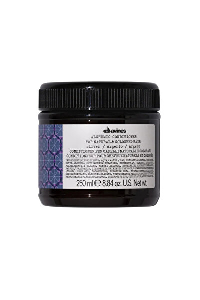 Davines Alchemic, Balsam pentru culoarea părului, Argint, Îmbunătățește culoa...