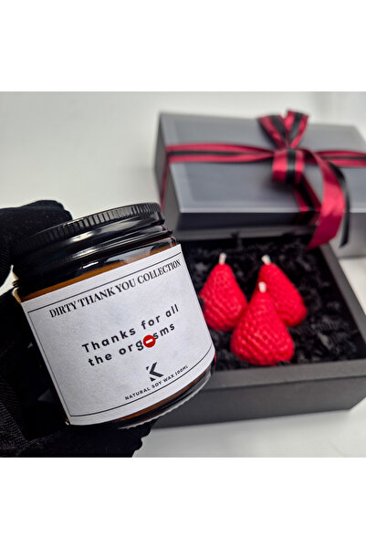 Creative Kappa Set cadou lumânări parfumate din ceară de soia –Thanks for all the org