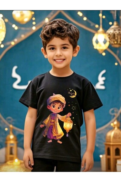 stil x ΠΑΙΔΙΚΟ ΜΠΛΟΥΖΑΚΙ ΑΓΟΡΙΩΝ ΜΕ ΣΤΑΜΠΑ ΡΑΜΑΖΑΝ ΜΠΑΓΙΡΑΜ, 100% ΒΑΜΒΑΚΙ