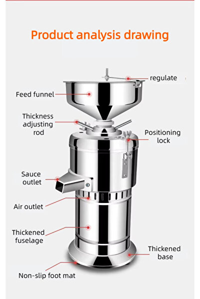 FP Enerji Büyük Tahin, Fıstık, Fındık, Badem, Ceviz Ezme Makinesi 1500W 35 Kg...