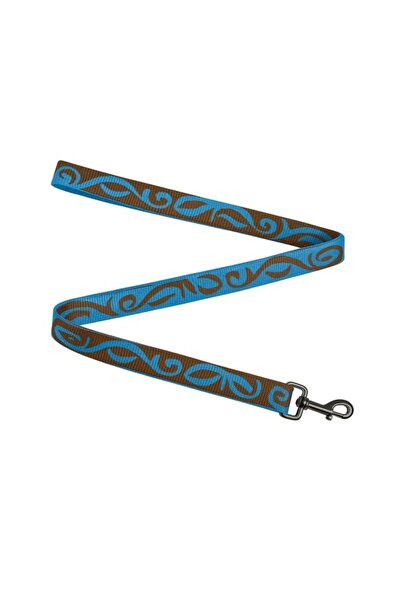 AgroBiothers Laboratoire Nylon Leash Jacq - Brown, Blue - 2 cm x 0.75 m
