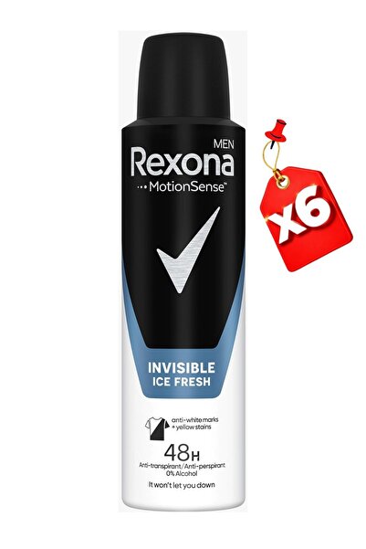 Rexona Deodorant spray Invisible Ice Fresh pentru bărbați 150ml x6