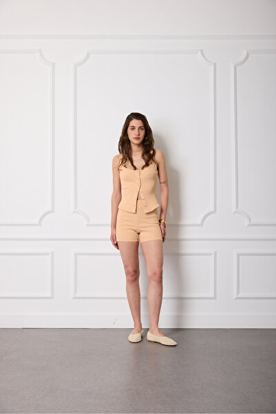 Beyyoglu Fitilli Örme Şort