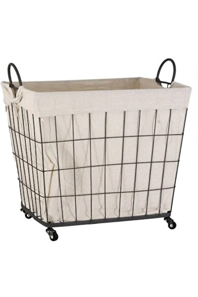 Aneliz Metallic Log Carrier with Wheels for Fireplace