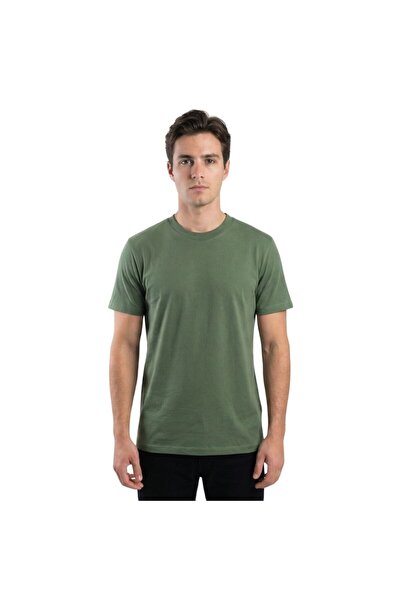 trender Tricou pentru bărbați din jerseu cu guler rotund 2020-1 VERDE MĂR