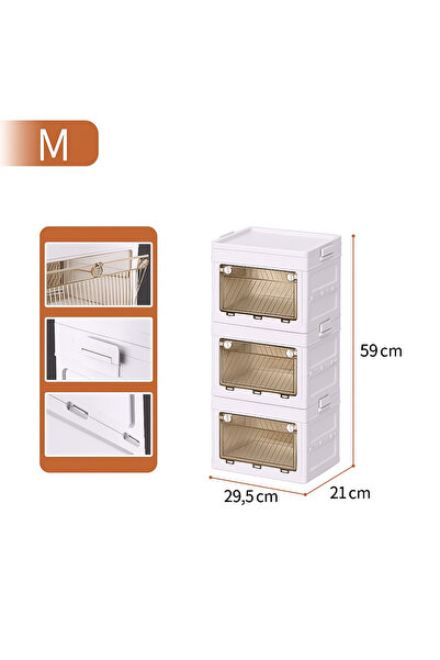 OEM Dulap de depozitare pliabil, transparent 2 mărimi