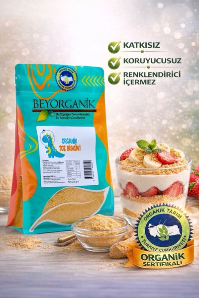 BEYORGANİK Organik Toz Bisküvi 200gr