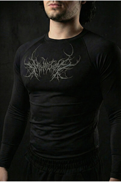 Liber Schwarzwald - Long Sleeve Compression T-Shirt (Black)