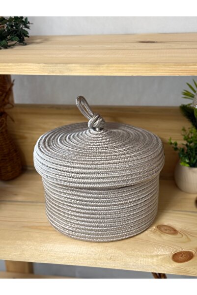 VELLORA HOME Basket with Lid, Handwoven, Multi-Purpose Storage Basket