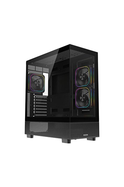 FAZEON F17 850W 80+ BRONZE ARGB 3x120mm FANLI ATX SİYAH GAMING KASA