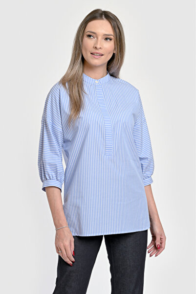 Giorgal Striped Cotton Blouse MAY
