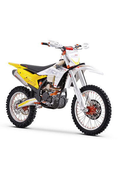 Asix Motocicleta Cross/Enduro XR99, 300cc, roti 21/18", culoare alb/galben, p...
