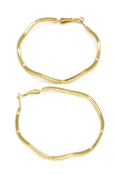 Nearsis حلق دائري موديل زجزاج بقطر 6 سم