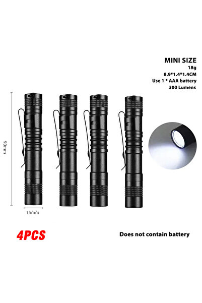 Choice Fixed Focus Short-4PCS 1-4PCS Mini Portable LED Pen Light Pocket Ultra...