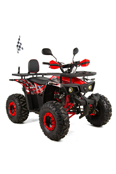 XTR ATV Pro FireShot 002, roti 8 inch, 125cc, 1+1 viteze, culoare negru/rosu