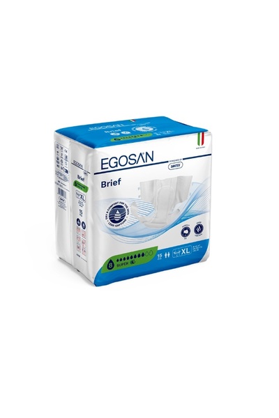 EGOSAN Scutece pentru adulți Super, Extra Large Absorbție 2800ml 15 buc