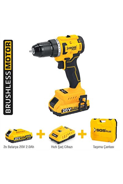 SGS Darbesiz Akülü Vidalama Seti 20w 2x2.0Ah 45nm
