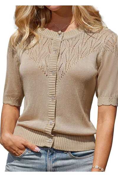 youknitwear you Wanda 100% Cotton Knitwear Cardigan