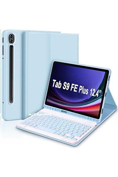 m.tk moveteck Samsung Galaxy Tab S9 Fe Plus 12.4" Case with Keyboard and Pen ...
