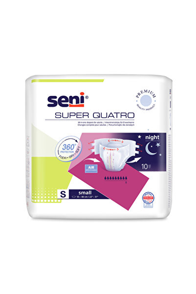 Seni Scutece pentru adulți Super Quatro S, absorbție 2700 ml, 10 buc.