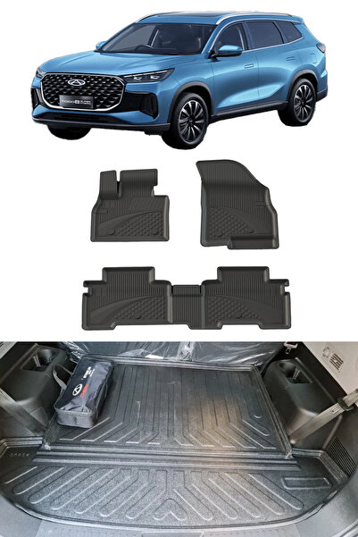 Sahler Chery Tiggo 8 Makyajlı Kasa 2025 ve Sonrası 4.5D Paspas 3D Rizline Bag...