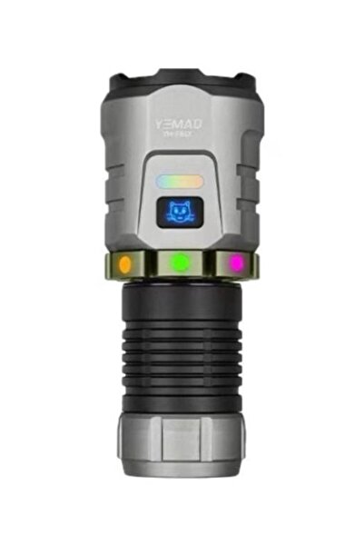 YEMAO Lanternă giroscopică F86X, 3300 lumeni, reîncărcabilă USB C, magnetică ...