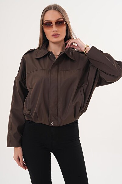 ŞİMAL Women's Epaulet Bomber Jacket - 260183