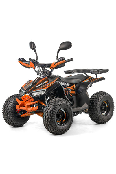 Asix Atv copii Muddy A2 110cc, roti 7 inch, 1+1 viteze, culoare negru/portocaliu