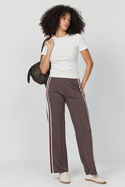 PAULMARK Women's Sweatpants with Front Stitching Detail