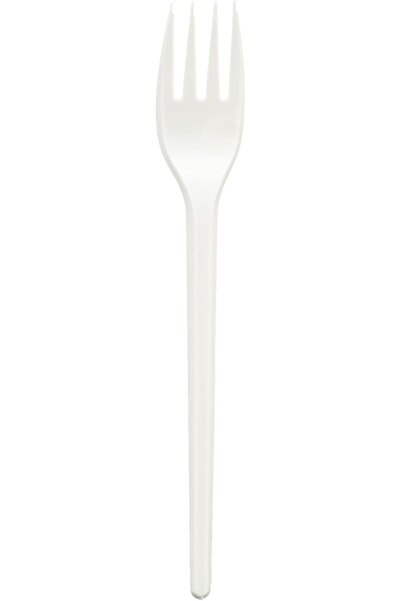 Ideal Pack Plastic Fork, Pack of 50pcs, White Cutlery