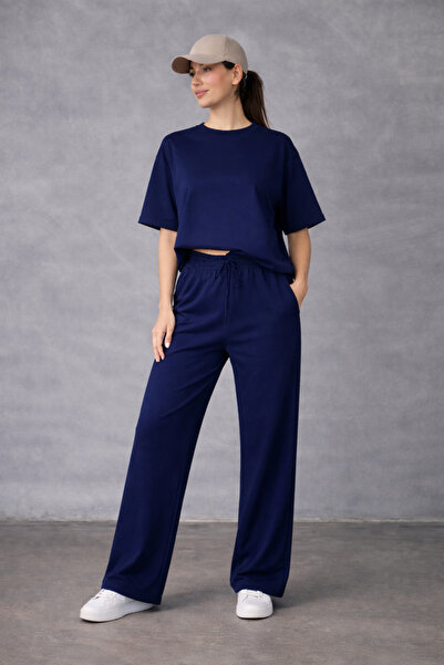 BayBayan Women's Short Sleeve Top and Bottom Set