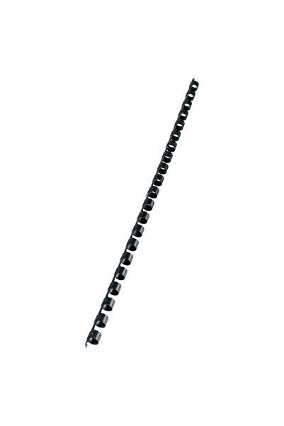 GBC Inel de legare din plastic 12 mm negru pentru 95 de coli, pachet de 100