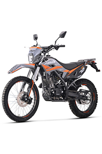 Asix Motocicleta Cross/Enduro XB72 A1, 150cc, roti 21/18, culoare gri/portoca...