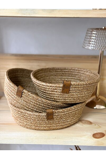 VELLORA HOME 3-Piece Basket Set, Multi-Purpose Basket, Bathroom and Kitchen O...