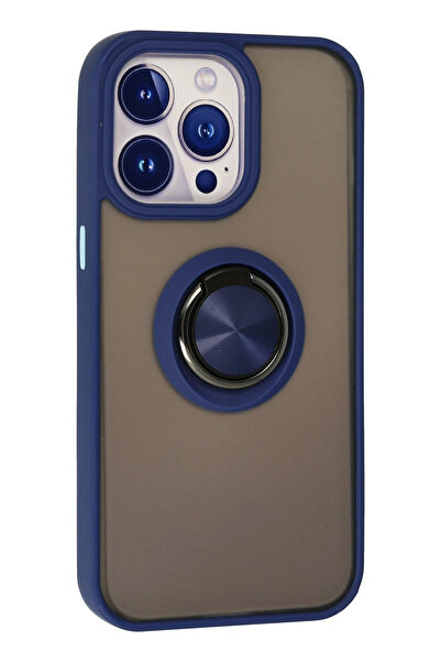 CT STONES حافظة Newface لهاتف iPhone 13 Pro من السيليكون مع حلقة مونتريال - أ...