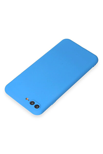 ZEMİRA HOME حافظة نيو فيس لهاتف آيفون 7 بلس سيليكون أول - أزرق