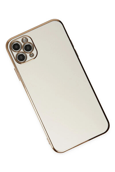 CT STONES حافظة نيو فيس لهاتف ايفون 11 برو ماكس فوليت سيليكون - ابيض