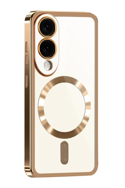 ZEMİRA HOME غطاء نيو فيس سامسونج جالاكسي إس 25 إيدج كروس ماجنيتيكسيف - تيتاني...