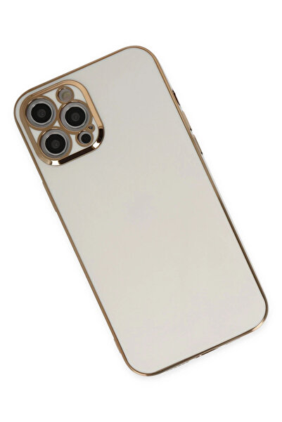 FREEDOM STOREE حافظة نيو فايس لهاتف ايفون 12 برو ماكس من السيليكون - ابيض