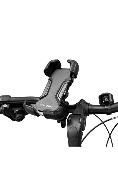WOZINSKY WBHBK6 Universal Bike/Moto Mount, 360° Rotation, Black