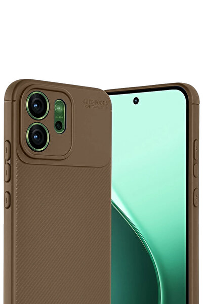 CT STONES غطاء كربون أوتو فوكس لهاتف أوبو رينو 14 - بني