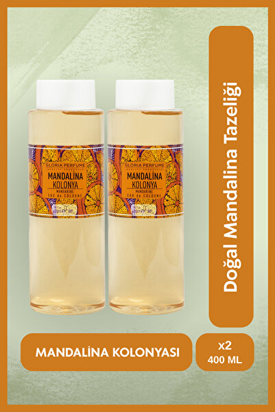 Gloria Perfume Mandalina Kolonyası Set 2x400 ml - Pet Şişe