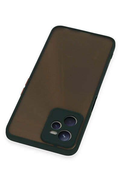 CT STONES غطاء حماية سيليكون مونتريال لهاتف ريلمي C35 من نيو فيس - أخضر