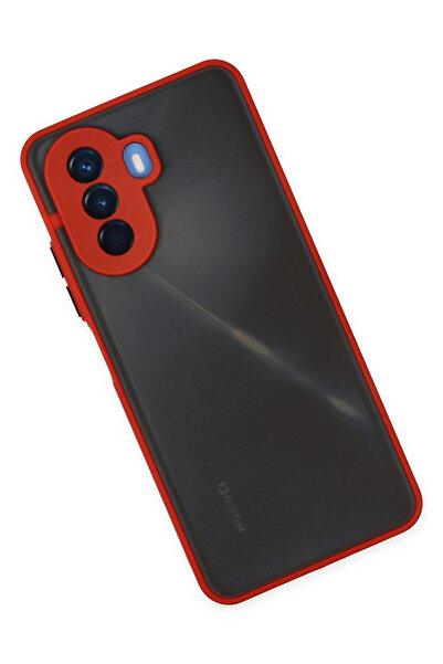 POYRAZ MARKET غطاء حماية سيليكون مونتريال لهاتف هواوي نوفا Y70 من نيو فيس - أحمر