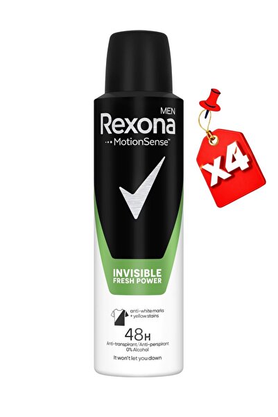 Rexona Deo Spray 150Ml Men Invisible Fresh Power X4